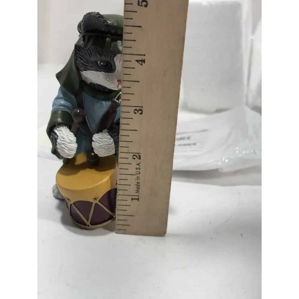 Hawthorne Village PURR-fect Christmas Pageant Little Drummer Kitten Cat Figurine